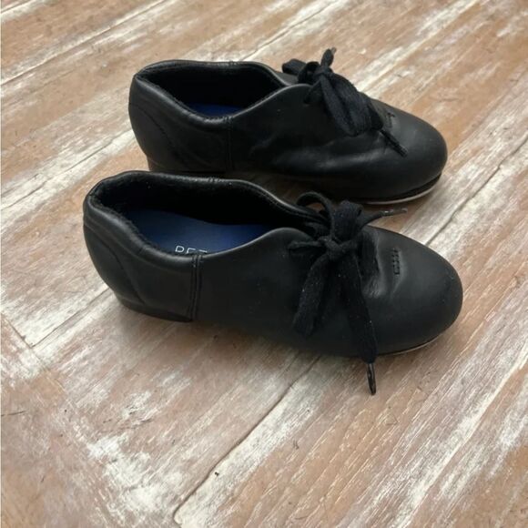Capezio FLEX MASTR Split Sole Leather TAP SHOE Black- CHILD CG16C Size 13 - Picture 5 of 9